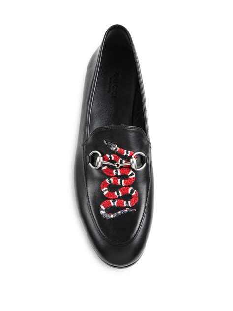 snake loafers gucci|gucci lace up loafers.